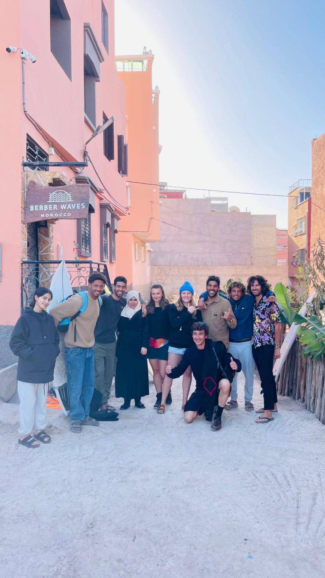 Berber Waves Surf House Hostel Tamraght Bagian luar foto