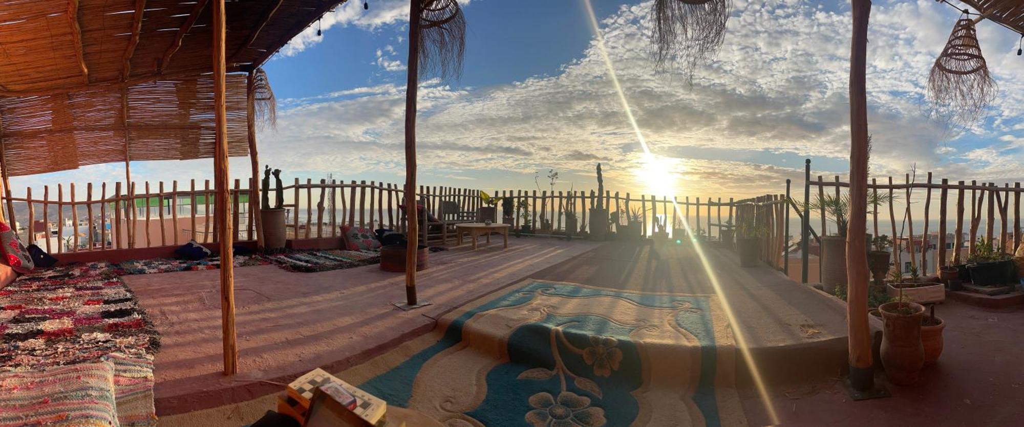 Berber Waves Surf House Hostel Tamraght Bagian luar foto